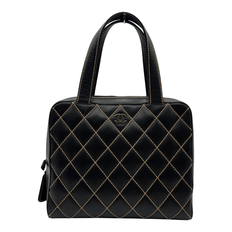 シャネル CHANEL ワイルドステッチ トートバッグ 6番台 ブラック