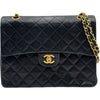 シャネル CHANEL マトラッセ ダブルフラップバッグ ブラック ゴールド金具 ラムスキン レディース ショルダーバッグ