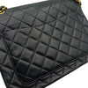 シャネル CHANEL マトラッセ ダブルフラップバッグ ブラック ゴールド金具 ラムスキン レディース ショルダーバッグ