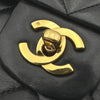 シャネル CHANEL マトラッセ ダブルフラップバッグ ブラック ゴールド金具 ラムスキン レディース ショルダーバッグ