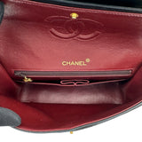 シャネル CHANEL マトラッセ ダブルフラップバッグ ブラック ゴールド金具 ラムスキン レディース ショルダーバッグ