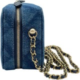 シャネル CHANEL デニム カメラバッグ AP2463 ブルー ゴールド金具 レディース ショルダーバッグ