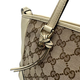 グッチ GUCCI GGキャンバス ハンドバッグ 449241 アイボリー GGキャンバス/レザー レディース ハンドバッグ
