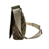 グッチ GUCCI メッセンジャーバッグ 146236 アイボリー GGキャンバス/レザー メンズ ショルダーバッグ