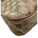 グッチ GUCCI GGキャンバス トートバッグ 163288 ピンク/ベージュ GGキャンバス/レザー レディース トートバッグ