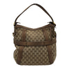 グッチ GUCCI GGキャンバス ランニングホーボーバッグ 247185 ブラウン GGキャンバス/レザー レディース ショルダーバッグ