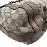 グッチ GUCCI GGキャンバス ランニングホーボーバッグ 247185 ブラウン GGキャンバス/レザー レディース ショルダーバッグ