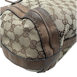 グッチ GUCCI GGキャンバス ランニングホーボーバッグ 247185 ブラウン GGキャンバス/レザー レディース ショルダーバッグ