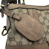 グッチ GUCCI GGキャンバス ランニングホーボーバッグ 247185 ブラウン GGキャンバス/レザー レディース ショルダーバッグ
