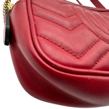 グッチ GUCCI GGマーモント スモールカメラバッグ 448065 レッド レザー レディース ショルダーバッグ
