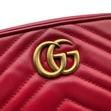 グッチ GUCCI GGマーモント スモールカメラバッグ 448065 レッド レザー レディース ショルダーバッグ
