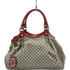 グッチ GUCCI スーキー ディアマンテ トートバッグ 211944 レッド キャンバス レディース