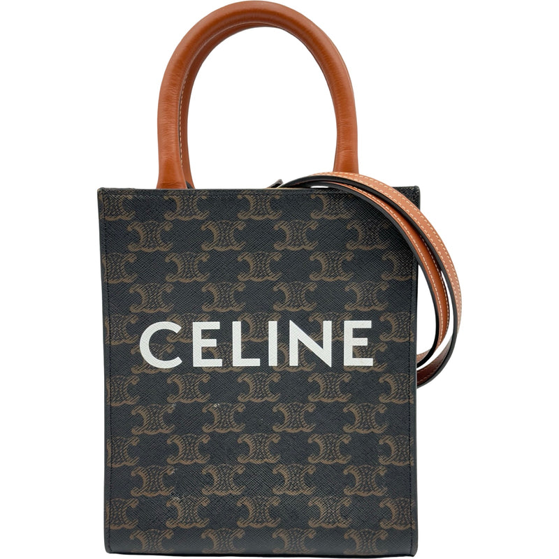 セリーヌ CELINE ミニバーティカルカバ 194372 タン トリオンフ