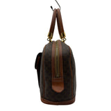 セリーヌ CELINE マカダム ハンドバッグ ブラウン PVC レディース ハンドバッグ