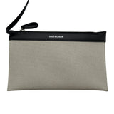 バレンシアガ BALENCIAGA ネイビーカバスS 339933 アイボリー/ブラック キャンバス/レザー レディース トートバッグ