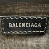 バレンシアガ BALENCIAGA ネイビーカバスS 339933 アイボリー/ブラック キャンバス/レザー レディース トートバッグ
