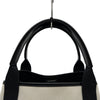 バレンシアガ BALENCIAGA ネイビーカバスS 339933 アイボリー/ブラック キャンバス/レザー レディース トートバッグ