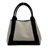 バレンシアガ BALENCIAGA ネイビーカバスS 339933 アイボリー/ブラック キャンバス/レザー レディース トートバッグ