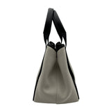 バレンシアガ BALENCIAGA ネイビーカバスS 339933 アイボリー/ブラック キャンバス/レザー レディース トートバッグ