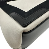 バレンシアガ BALENCIAGA ネイビーカバスS 339933 アイボリー/ブラック キャンバス/レザー レディース トートバッグ