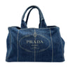 プラダ PRADA カナパ トートバッグ B1872B デニムブルー カナパデニム レディース ハンドバッグ