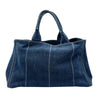 プラダ PRADA カナパ トートバッグ B1872B デニムブルー カナパデニム レディース ハンドバッグ