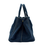 プラダ PRADA カナパ トートバッグ B1872B デニムブルー カナパデニム レディース ハンドバッグ