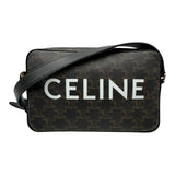 セリーヌ CELINE ミディアム メッセンジャーバッグ 194502 ブラック トリオンフキャンバス/レザー レディース メッセンジャーバッグ