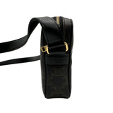 セリーヌ CELINE ミディアム メッセンジャーバッグ 194502 ブラック トリオンフキャンバス/レザー レディース メッセンジャーバッグ