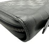 ルイ・ヴィトン LOUIS VUITTON ジッピーXL N61254 ブラック ダミエアンフィニ/レザー レディース 長財布