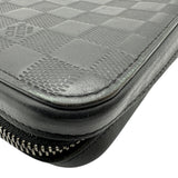ルイ・ヴィトン LOUIS VUITTON ジッピーXL N61254 ブラック ダミエアンフィニ/レザー レディース 長財布