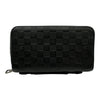 ルイ・ヴィトン LOUIS VUITTON ジッピーXL N61254 ブラック ダミエアンフィニ/レザー レディース 長財布