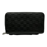 ルイ・ヴィトン LOUIS VUITTON ジッピーXL N61254 ブラック ダミエアンフィニ/レザー レディース 長財布