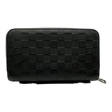 ルイ・ヴィトン LOUIS VUITTON ジッピーXL N61254 ブラック ダミエアンフィニ/レザー レディース 長財布