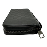 ルイ・ヴィトン LOUIS VUITTON ジッピーXL N61254 ブラック ダミエアンフィニ/レザー レディース 長財布