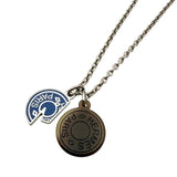 エルメス HERMES カルーゼル ネックレス シルバー/ブルー メタル/バッファローホーン ユニセックス ネックレス