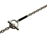エルメス HERMES カルーゼル ネックレス シルバー/ブルー メタル/バッファローホーン ユニセックス ネックレス