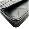 シャネル CHANEL カンボンライン チェーンウォレット A46646 16番台 ブラック シルバー金具 ラムスキン レディース ショルダーバッグ