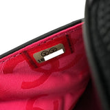 シャネル CHANEL カンボンライン チェーンウォレット A46646 16番台 ブラック シルバー金具 ラムスキン レディース ショルダーバッグ