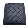 ボッテガ・ヴェネタ BOTTEGA VENETA イントレチャート 二つ折り財布 749400 ネイビー レザー メンズ 二つ折り財布