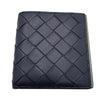ボッテガ・ヴェネタ BOTTEGA VENETA イントレチャート 二つ折り財布 749400 ネイビー レザー メンズ 二つ折り財布
