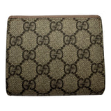 グッチ GUCCI ダブルG バイカラーミディアムウォレット 598587 ピンクベージュ GGスプリーム/レザー レディース 二つ折り財布