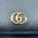 グッチ GUCCI ダブルG コンチネンタルウォレット 456116 ブラック レザー レディース 長財布