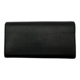 グッチ GUCCI ダブルG コンチネンタルウォレット 456116 ブラック レザー レディース 長財布