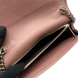 グッチ GUCCI インターロッキングGチェーンウォレット 510314 ピンク レザー レディース ショルダーバッグ