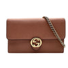グッチ GUCCI インターロッキングGチェーンウォレット 510314 ピンク レザー レディース ショルダーバッグ