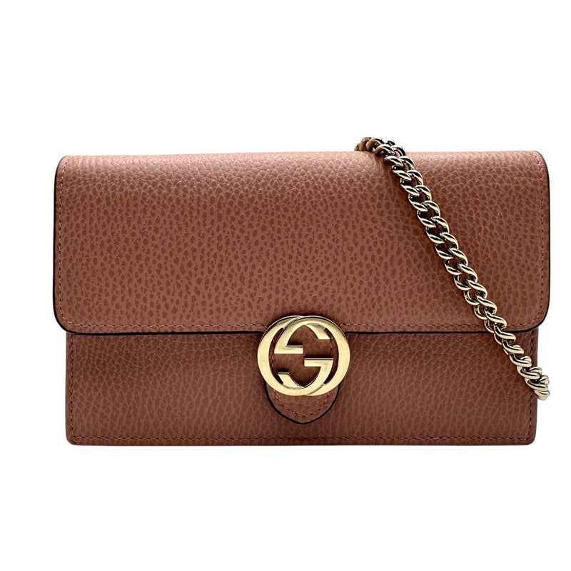 グッチ GUCCI インターロッキングGチェーンウォレット 510314 ピンク