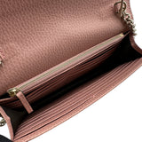 グッチ GUCCI インターロッキングGチェーンウォレット 510314 ピンク レザー レディース ショルダーバッグ