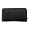 グッチ GUCCI インプリント ロングジップウォレット 835003 ブラック GGエンボスレザー レディース 長財布