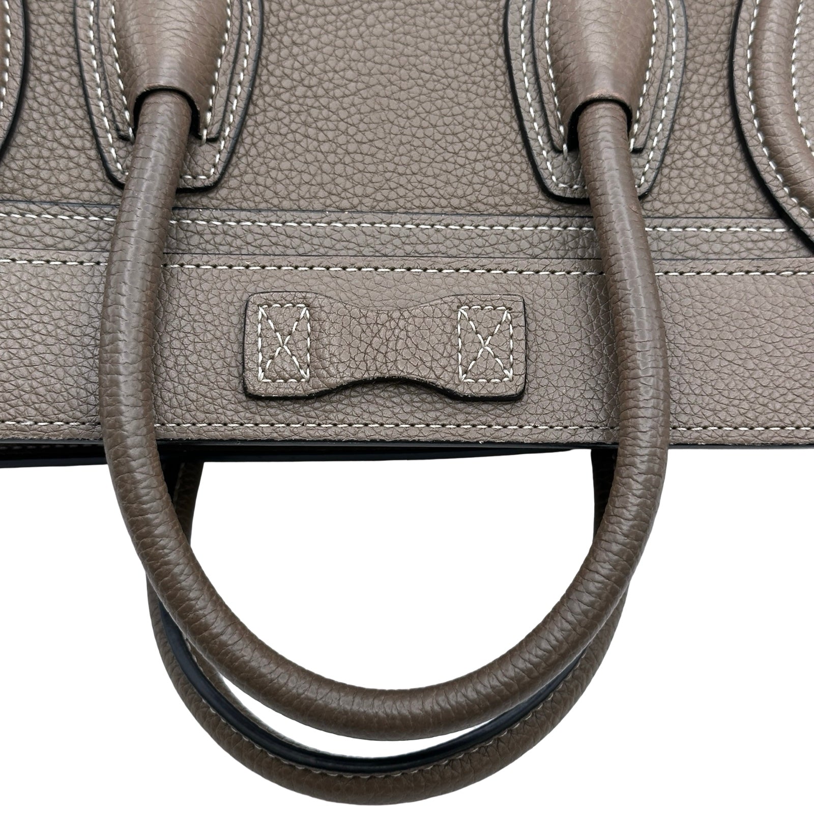 セリーヌ CELINE ラゲージナノショッパー 189243 スリ シルバー金具